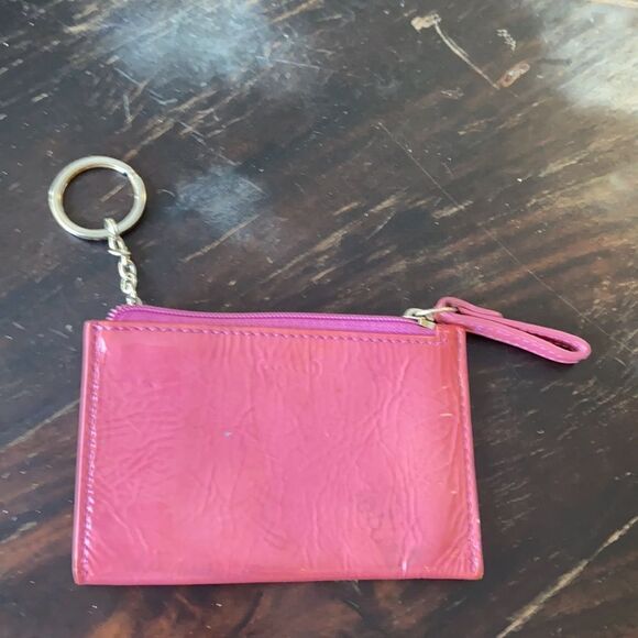 Coach Pink patent Leather Keychain Wallet - Picture 4 of 4